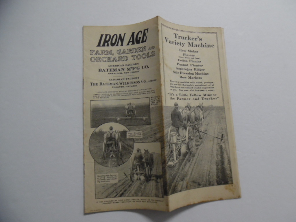 1916 Iron Age Trucker’s Variety Machine Catalog Brochure Bateman Mfg Co Vintage