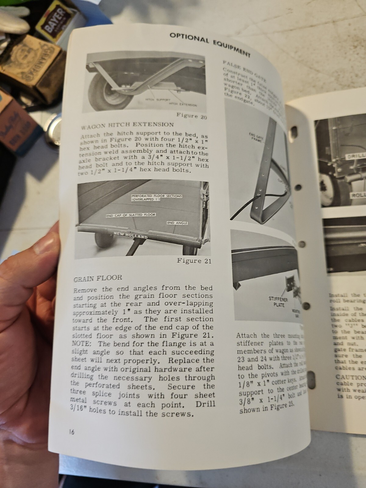Vintage 1959 New Holland 776 Crop Drying Wagon Assembling Operating Instruction