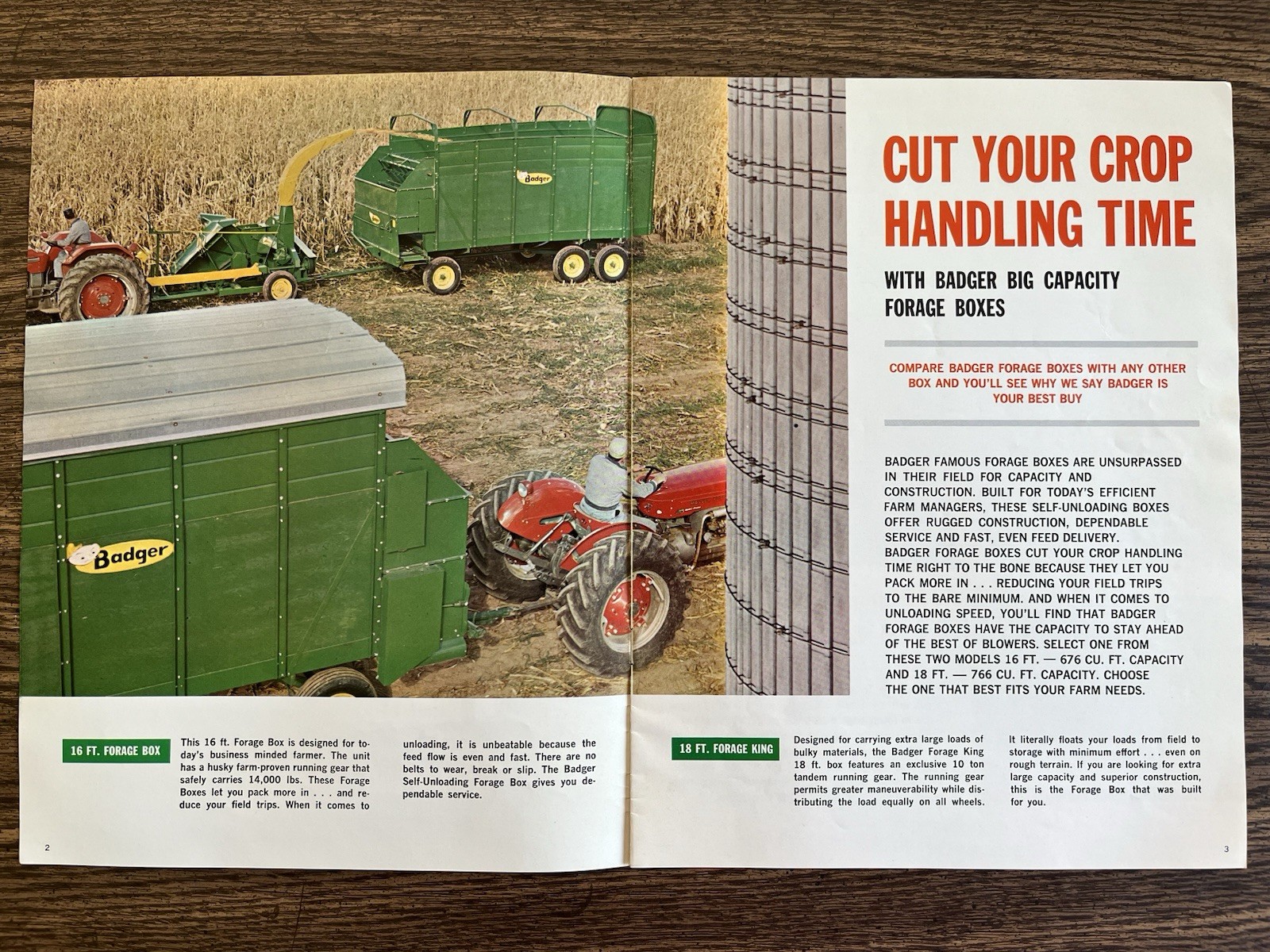 Badger Forage Box Automatic Self-Unloading Sales Brochure