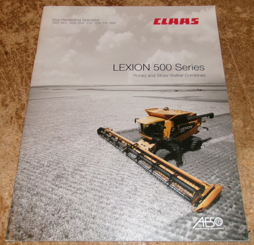 2010 claas lexion 500 series combines brochure new