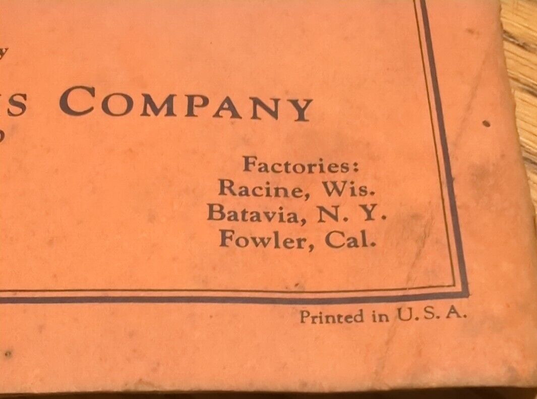 Massey Harris 1950’s Combine Sales Booklet Full Color Lot Of 2 Combine Pts &Man