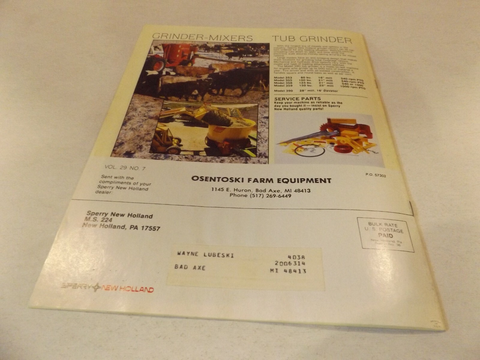 SPERRY NEW HOLLAND NEWS EQUIPMENT BUYER’S GUIDE , LIT # 57302