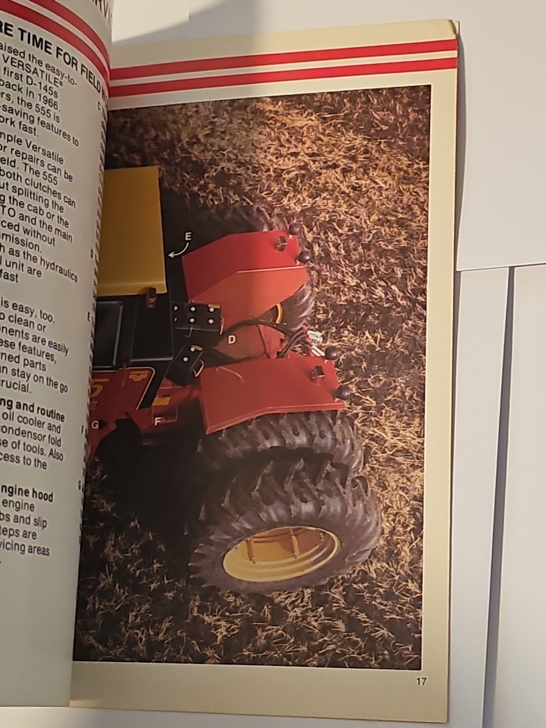 Versatile 555 4WD Tractor Color Sales Brochure Complete