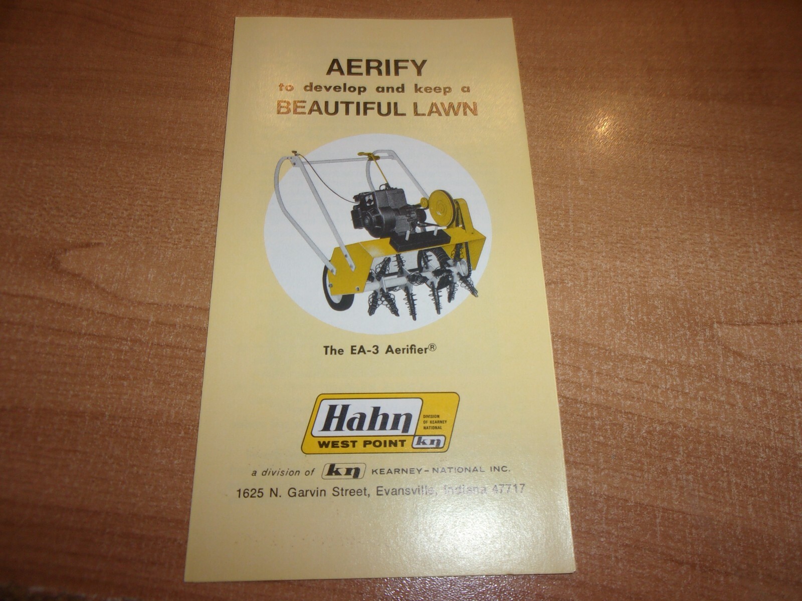 HAHN-ECLIPSE AERIFY EA-3 BROCHURE *** VINTAGE ORIGINAL