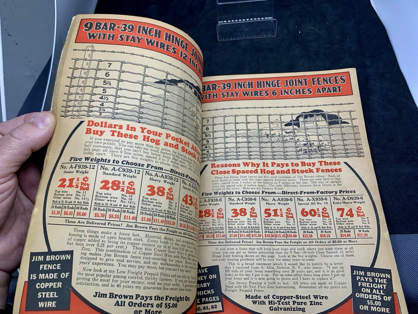 JIM BROWN’S 1935 BARGAIN BOOK – THE BROWN FENCE & WIRE CO.- Catalog