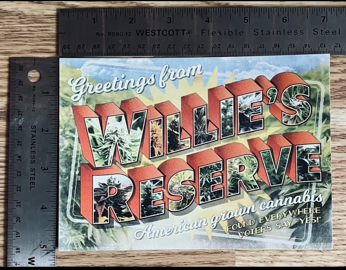 Willie’s Reserve Cannabis Merchandise – *POSTCARDS*