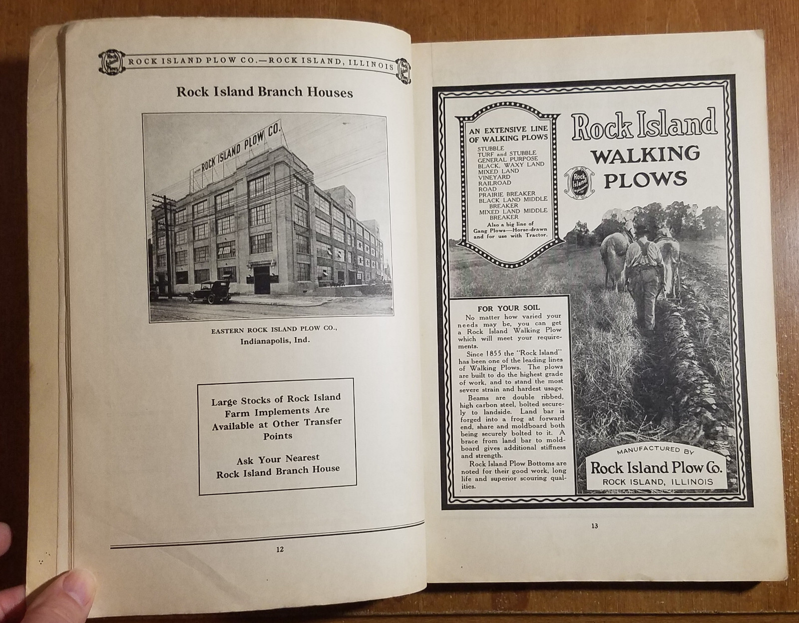 1920’s Rock Island Implements Catalog #42
