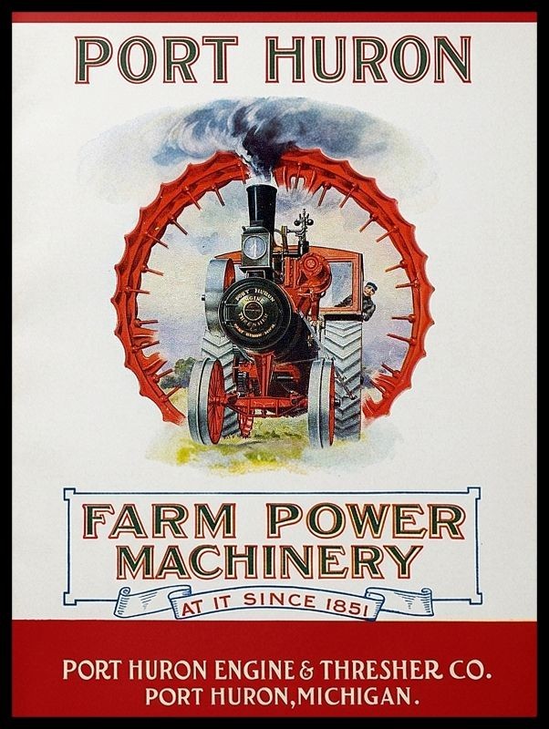 Port Huron Engine & Threshers, Since 1851 NEW METAL SIGN: 9×12″ Free Ship