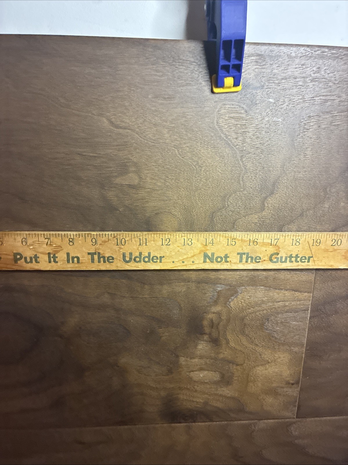 Vintage Advertising Wood Yardstick Agri-King Put It In The Puffer…Not The Gutter