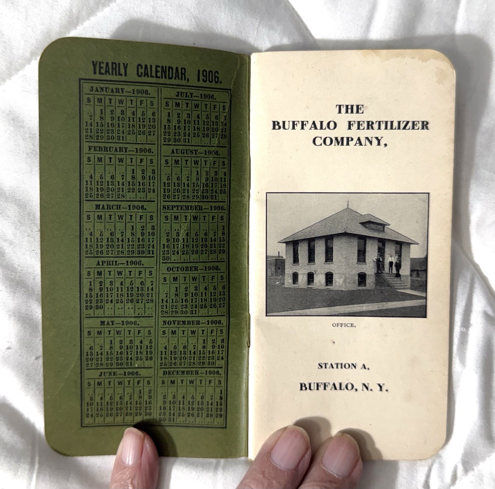 16 Lot of BUFFALO FERTILIZERS Advertising Memo Booklets, 1906-1926