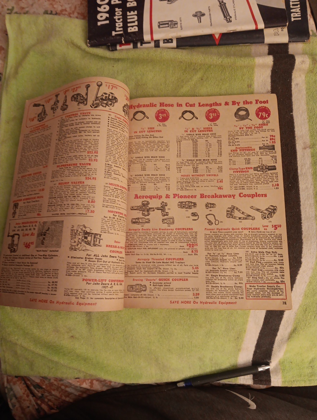1960 Tractor SUPPLY COMPANY PART GUIDE Blue BOOK Agricultural Machinery Magazine