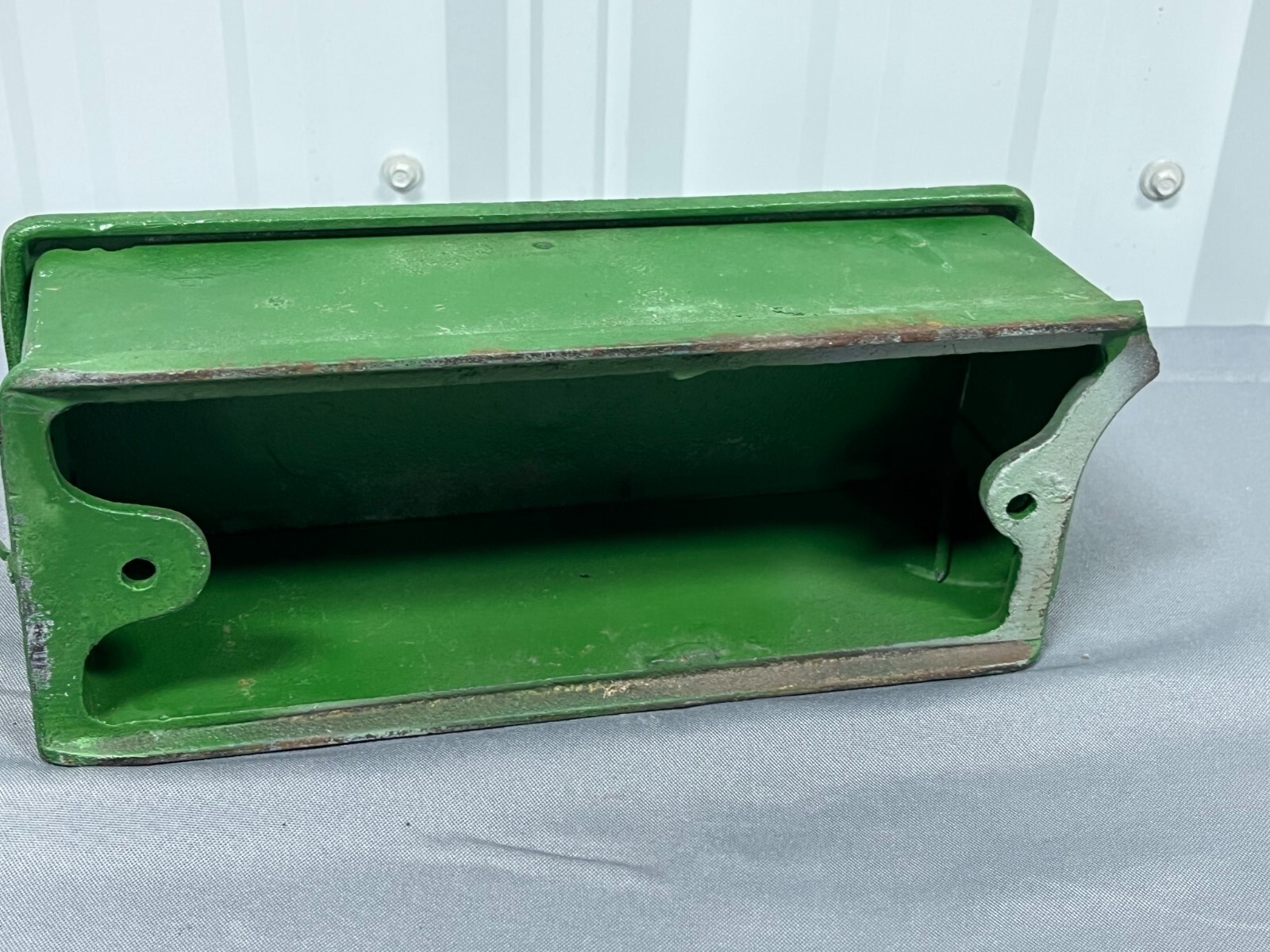 Vintage PLANO Mfg Cast Iron TOOLBOX Old Original Chicago IHC