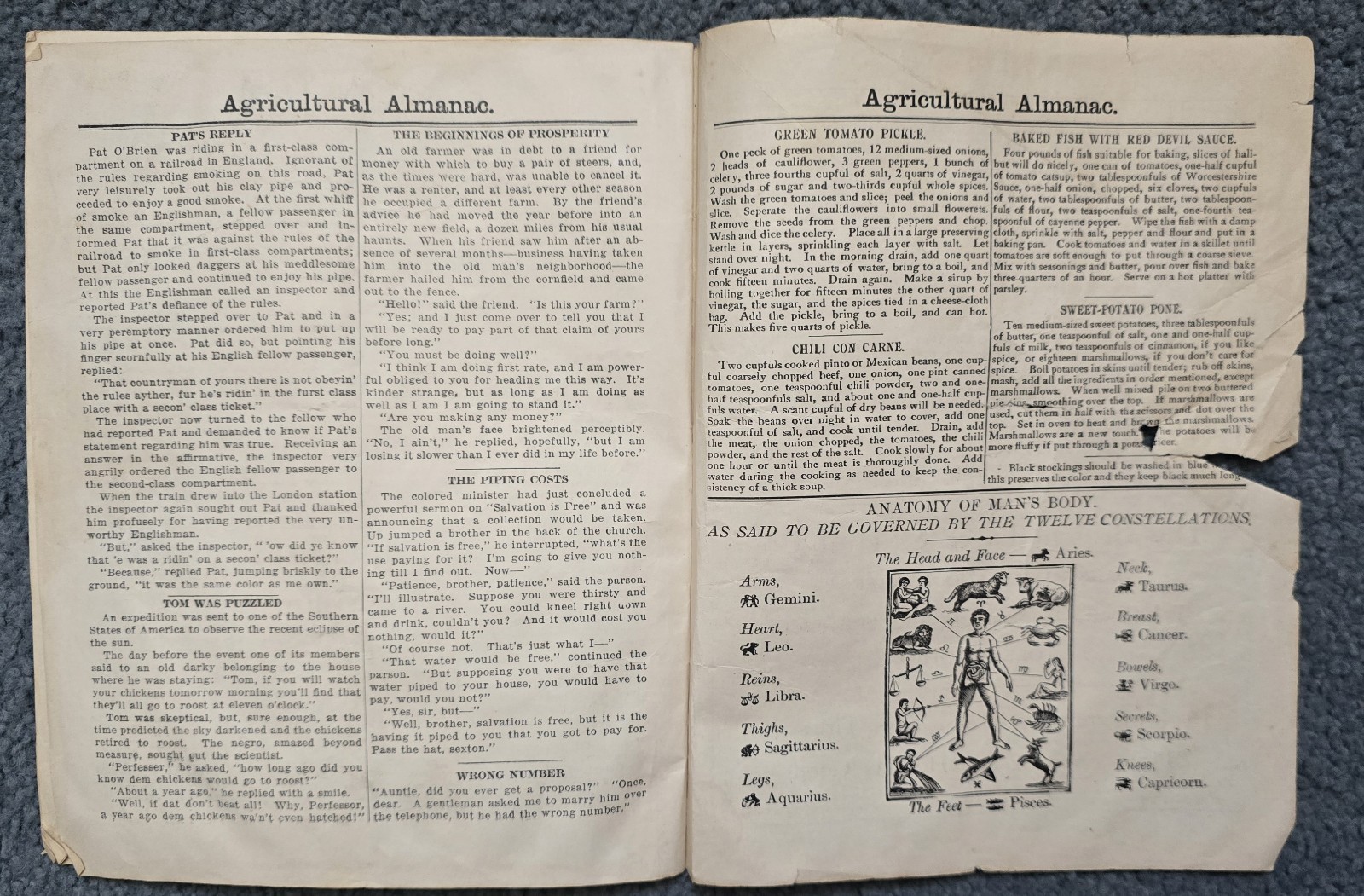 1923 John Baer’s Sons Agricultural Almanac Lancaster, PA Volume 198th Magazine