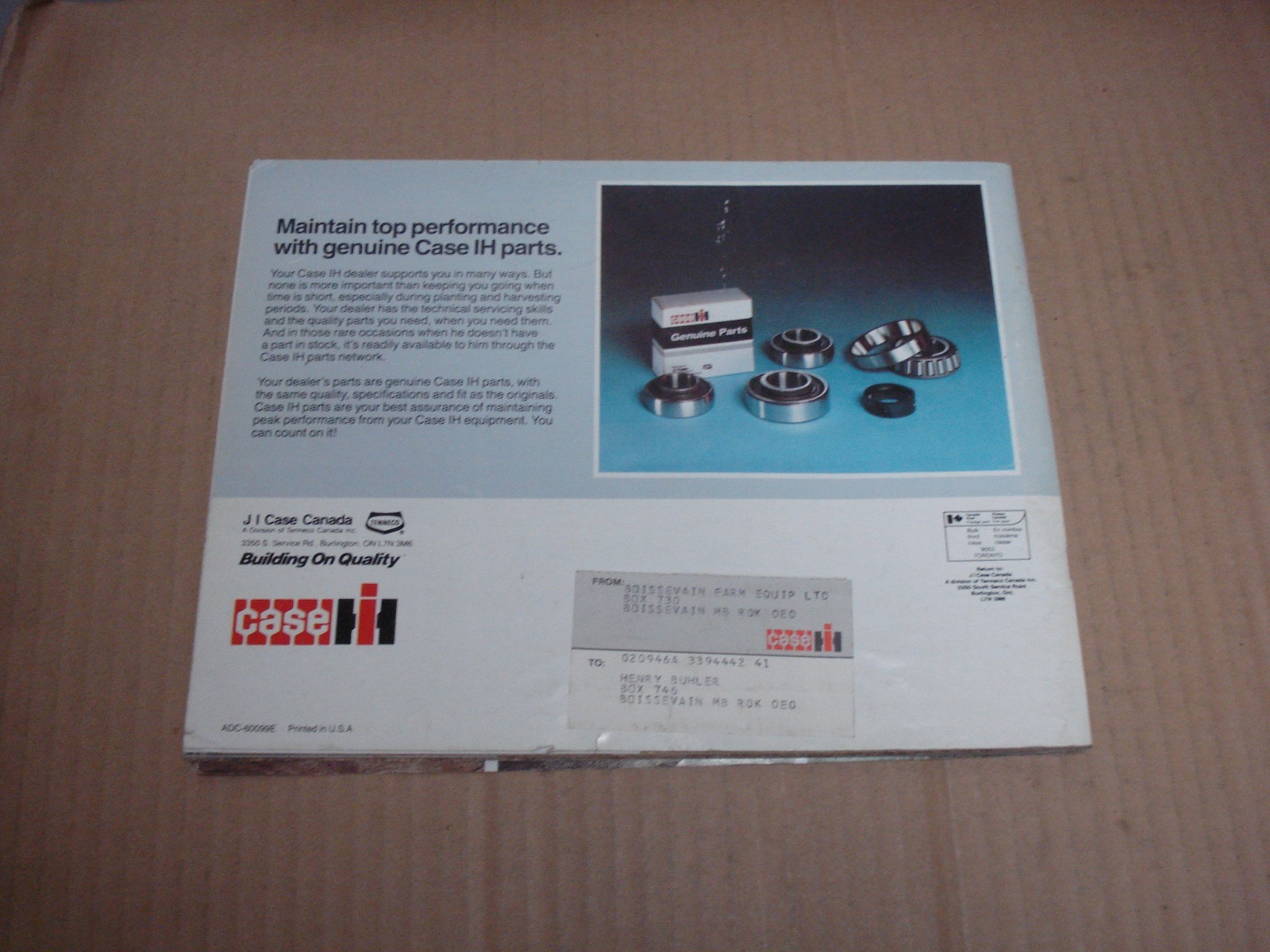 1989 Case International Agricultural Equipment Buyer’s Guide