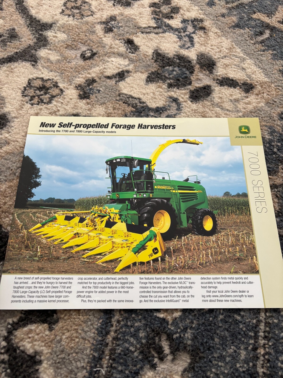 John Deere 7700 7800 Forage Harvester For 2003 Brochure FCCA25