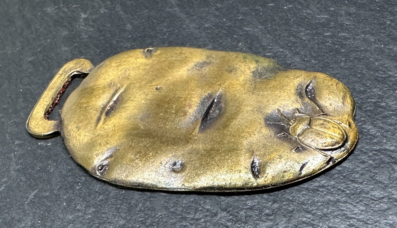 VINTAGE IRON AGE POTATO MACHINERY “THE POTATO” WATCH FOB WITHOUT ADVERT N809