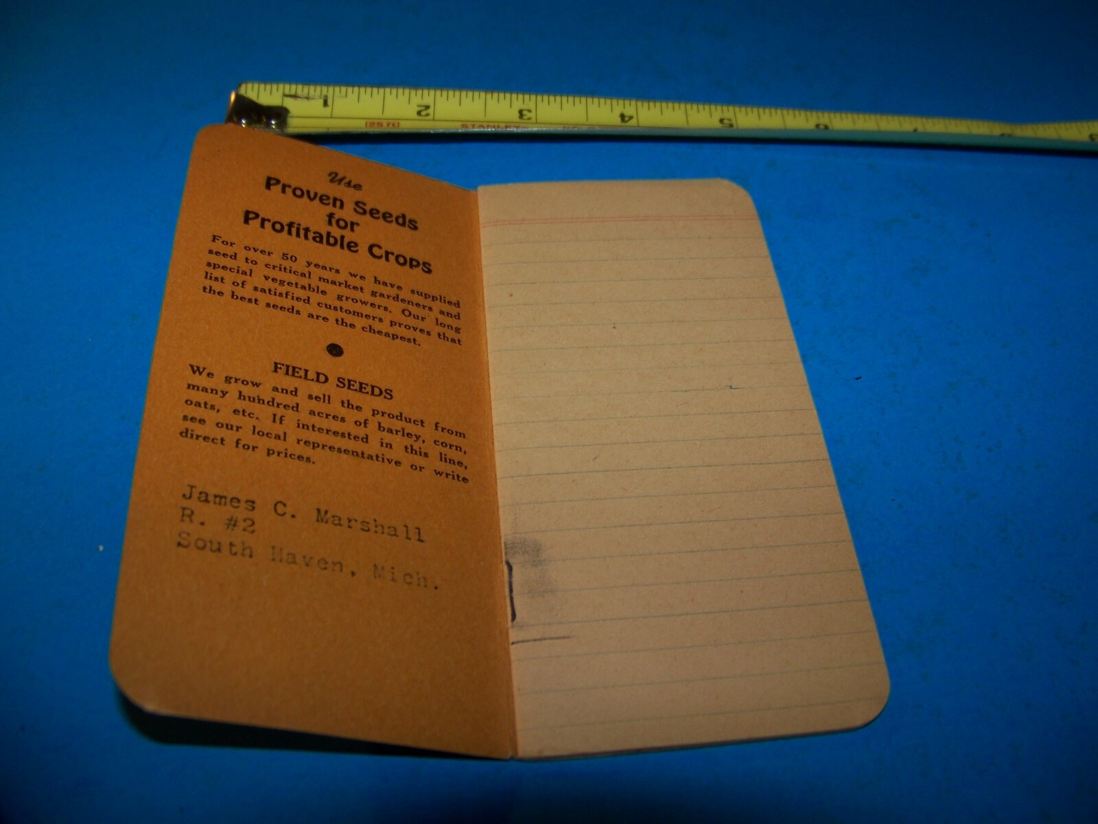 L.P. Gunson & Co. “Seedsmen” “Daily Reminder” Memo Booklet Vintage 1947