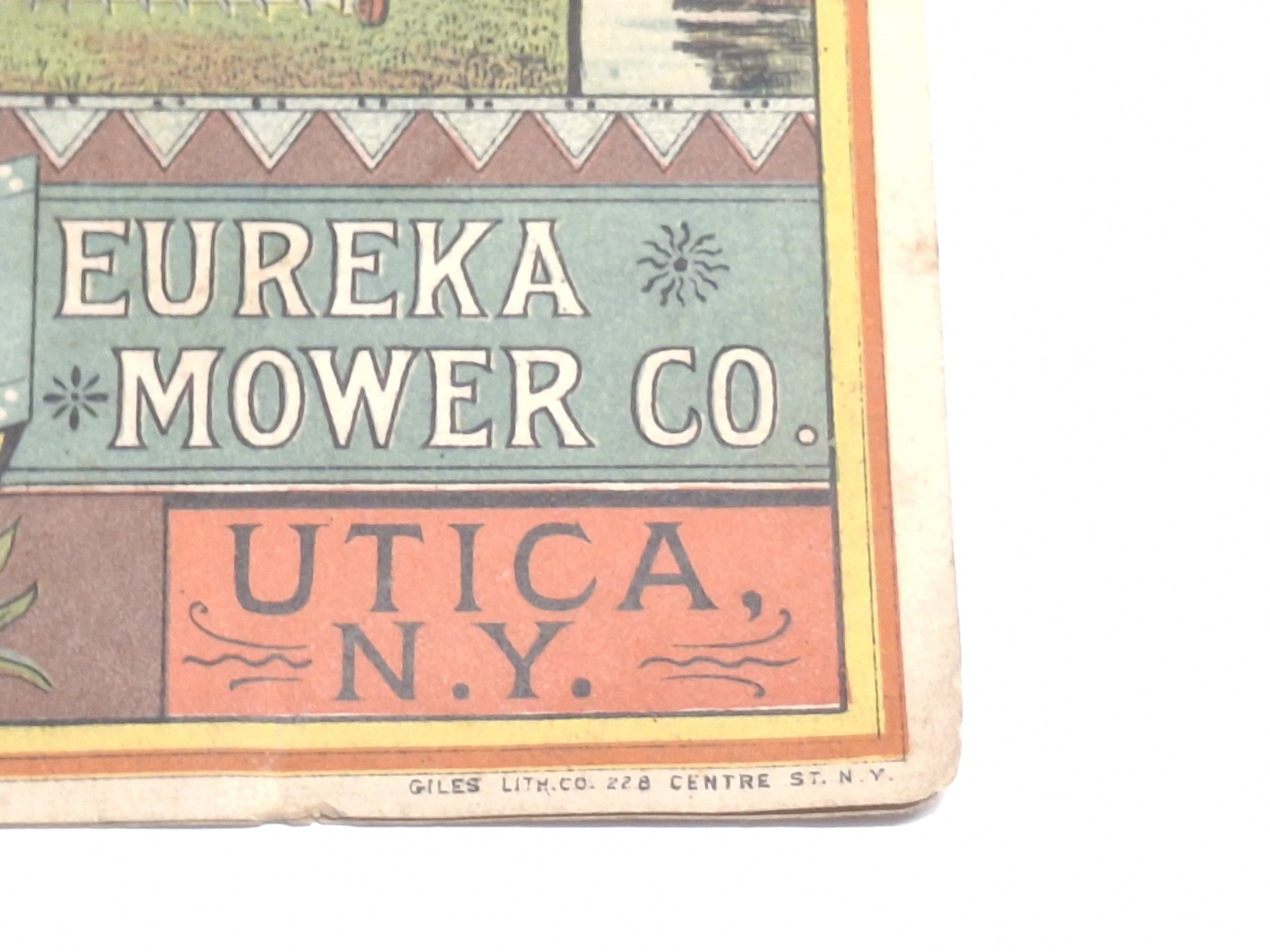 Eureka Mower Litho Advertising Trade Booklet 1880’s Utica New York
