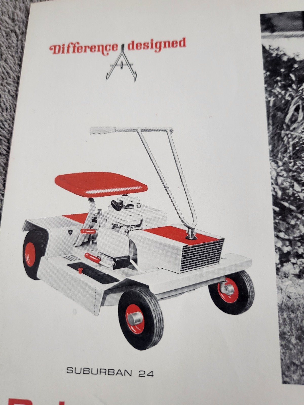 Vintage 1968 Bolens 8724 SUBURBAN 24 RIDING MOWER MOWER MUSTANG TILLER BROCHURE