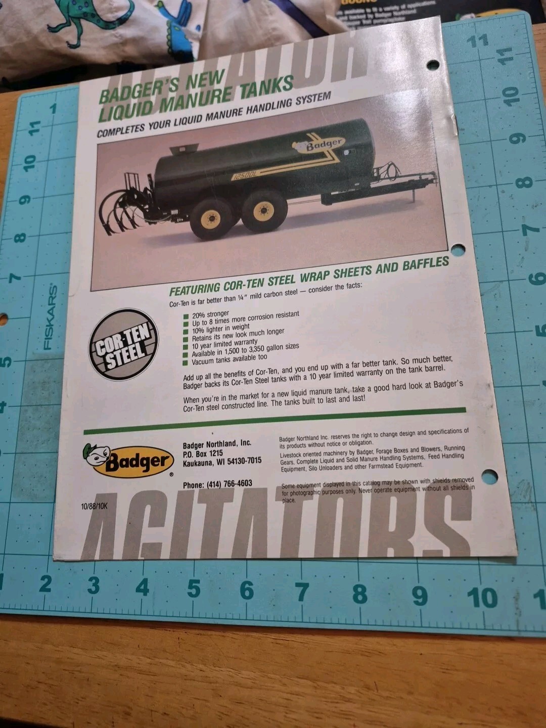 1988 BADGER Agitators Pumps For Basins & Lagoons Brochure
