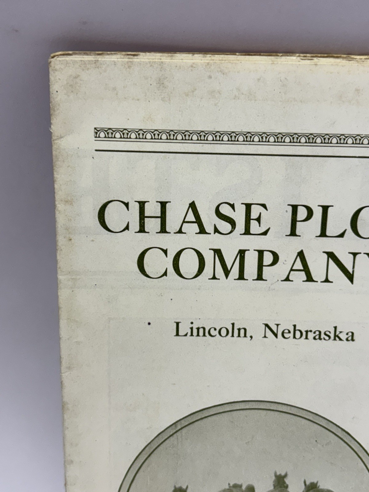 RARE 1920’s Chase Plow Co. Lincoln Nebraska NE Repair Brochures