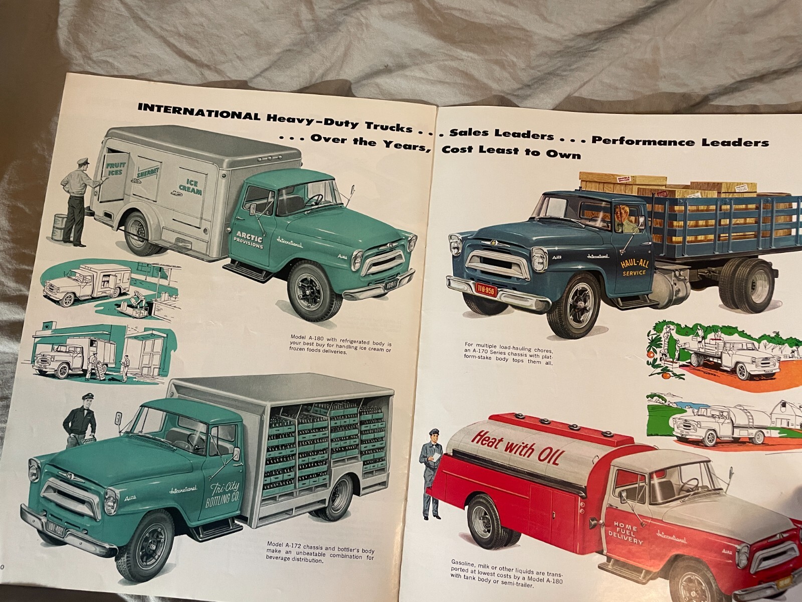 International Harvester A-Line Heavy Duty Trucks For 1957 Brochure A 170 180