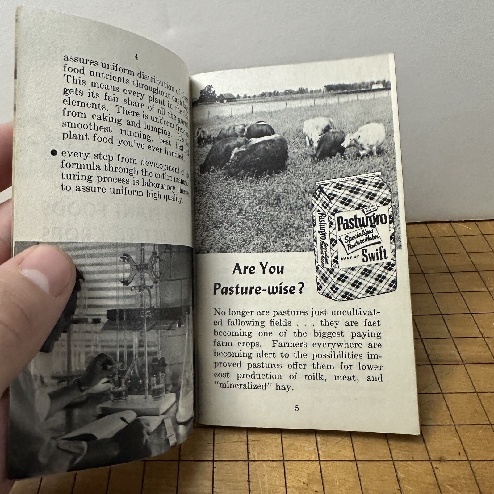 Vintage Advertising Swift’s Plant Food Service Red Steer Memo Book