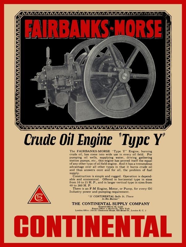 1927 Style Fairbanks Morse Type Y Engine NEW METAL SIGN: 12×16″ Ships Free
