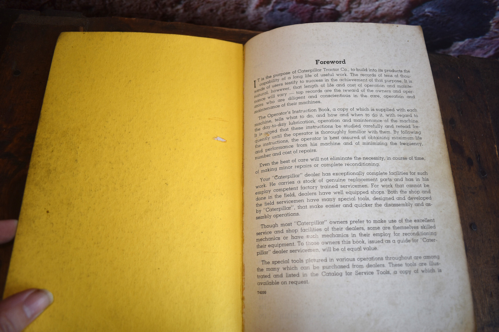 1950s Caterpillar Servicemen’s Reference Book for D8 Tractor Repair Manual