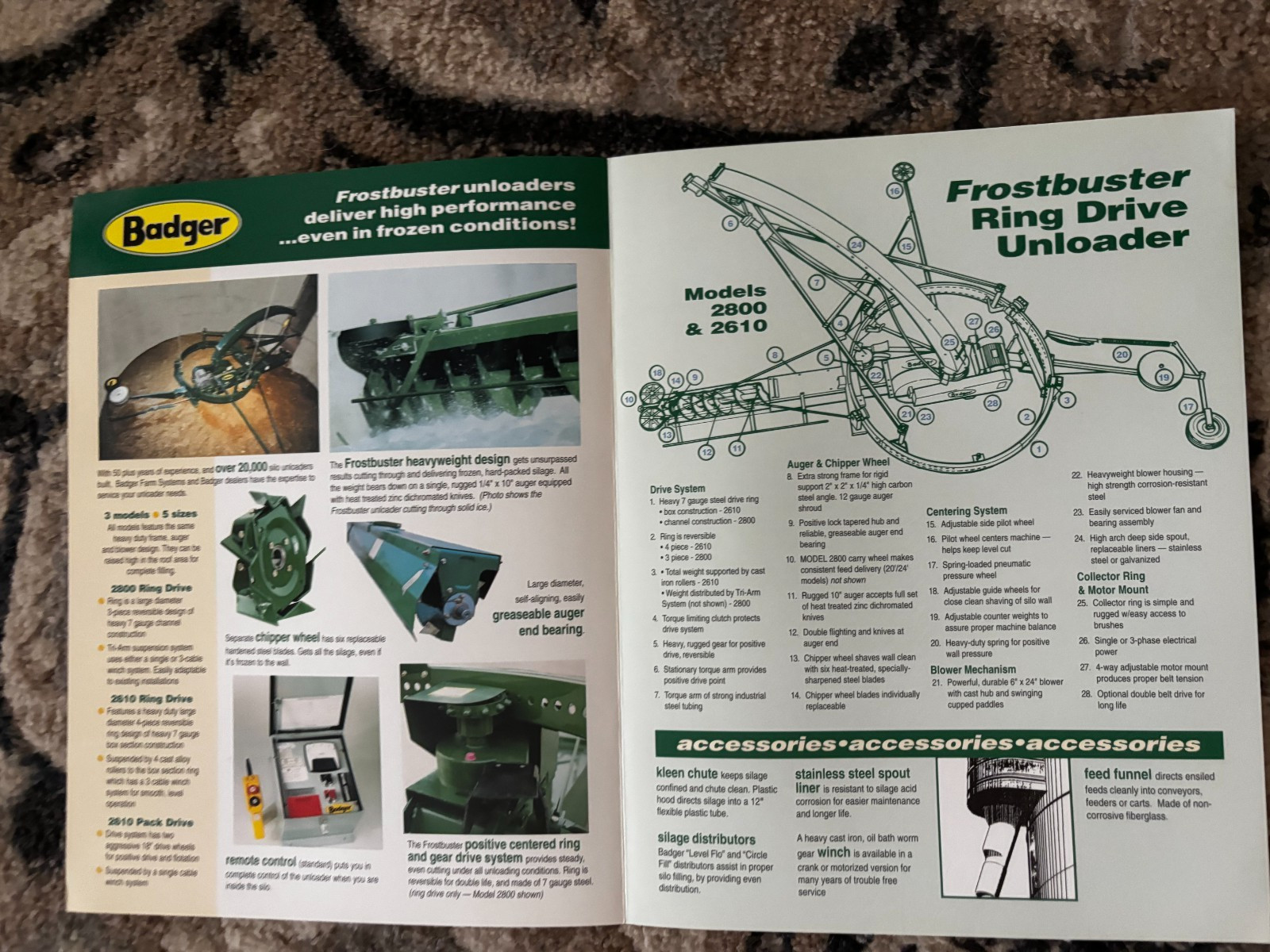 Badger 2610 2800 Silo Unloaders Brochure DCPA26
