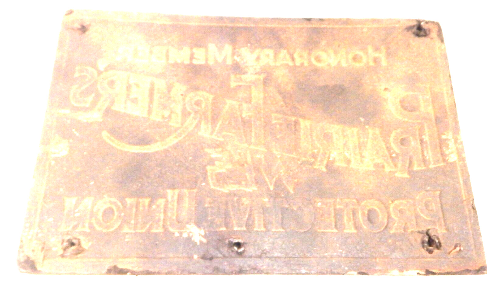 Prairie Farmer WLS Protective Union – HONORARY MEMBER – Non Metal Sign – c 1930