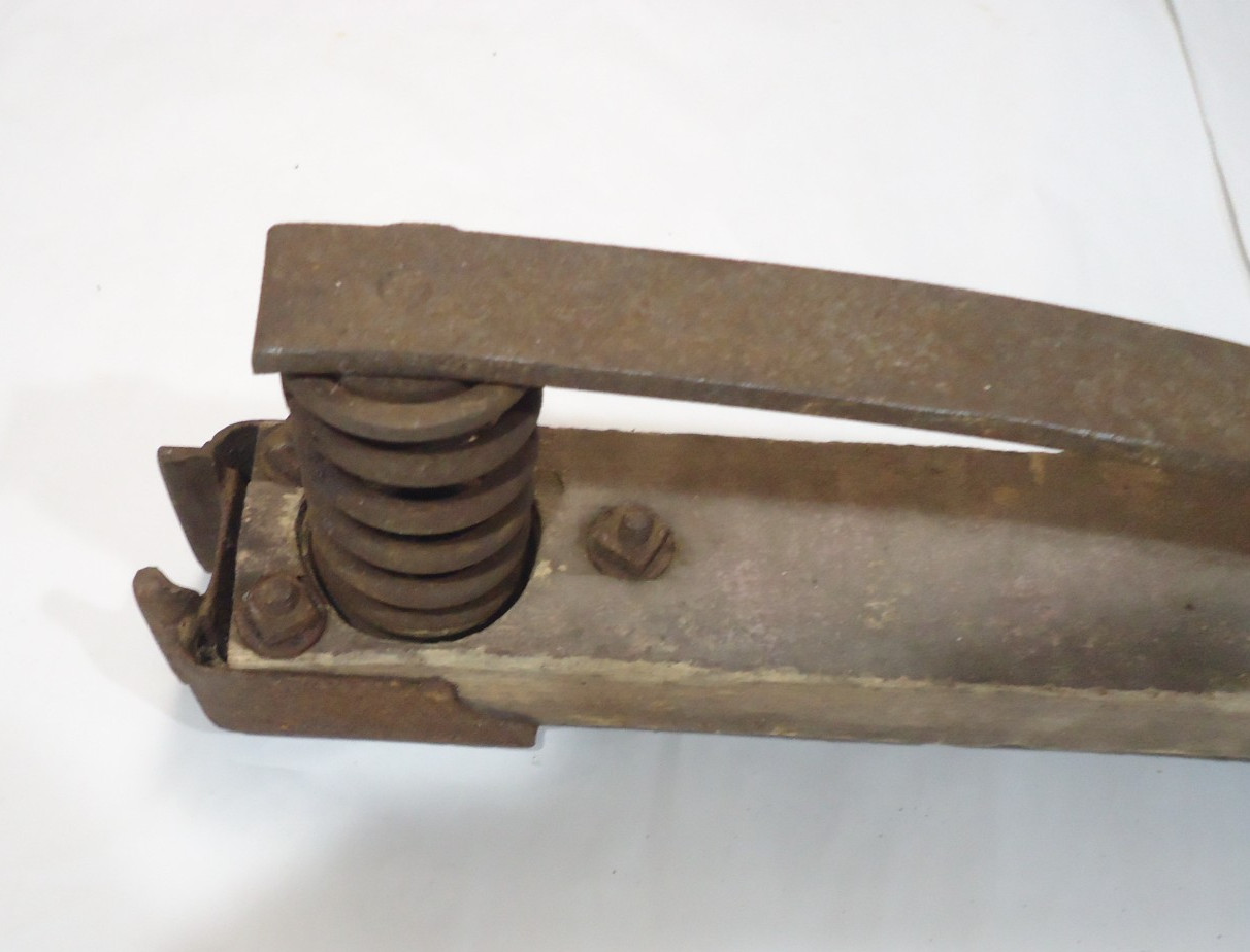 Vintage “Racine economy spring”. buggy spring. Racine Wisconsin. Man cave