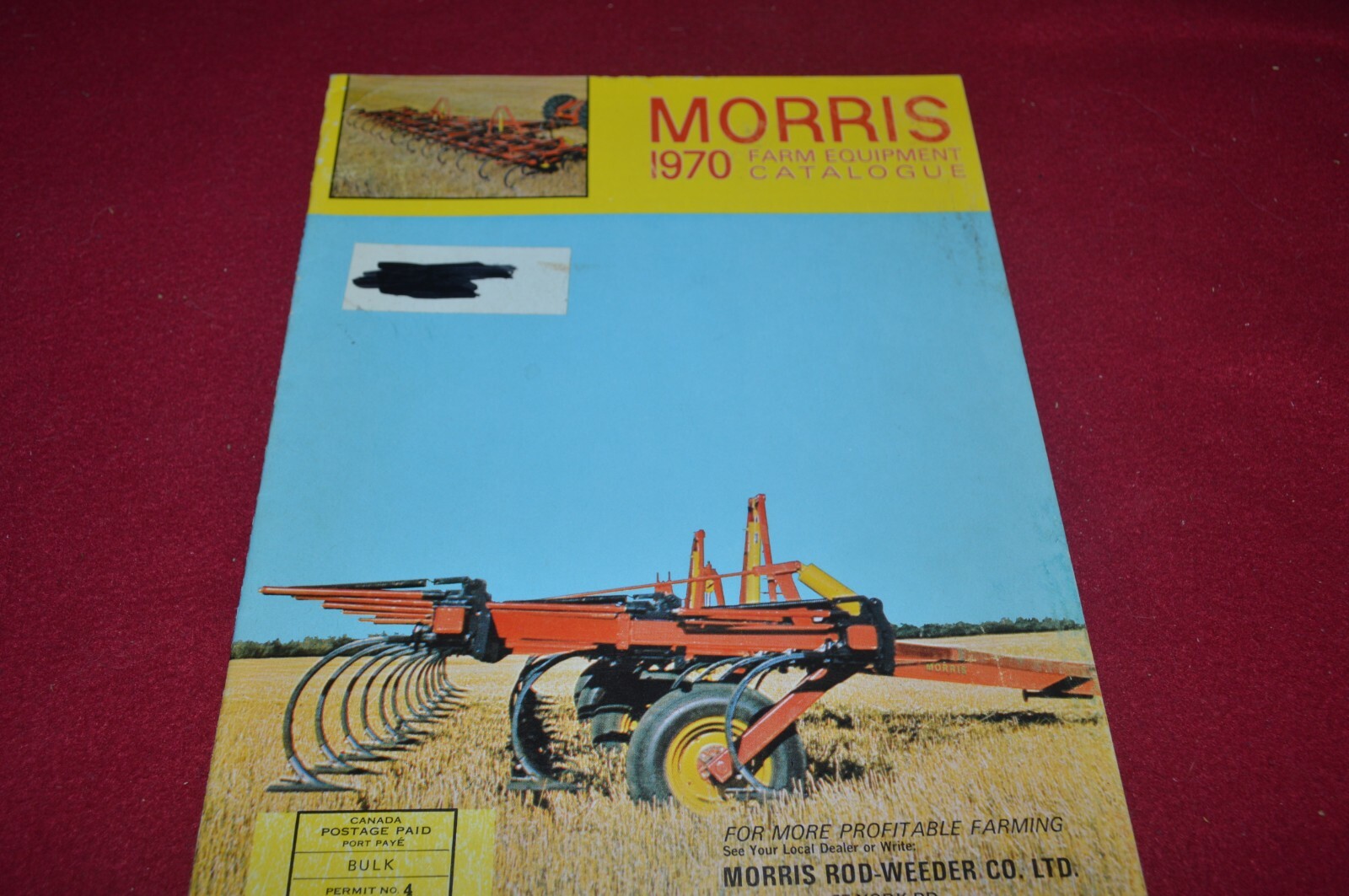 Morris Farm Equipment Buyers Guide For 1970 Brochure FCCA