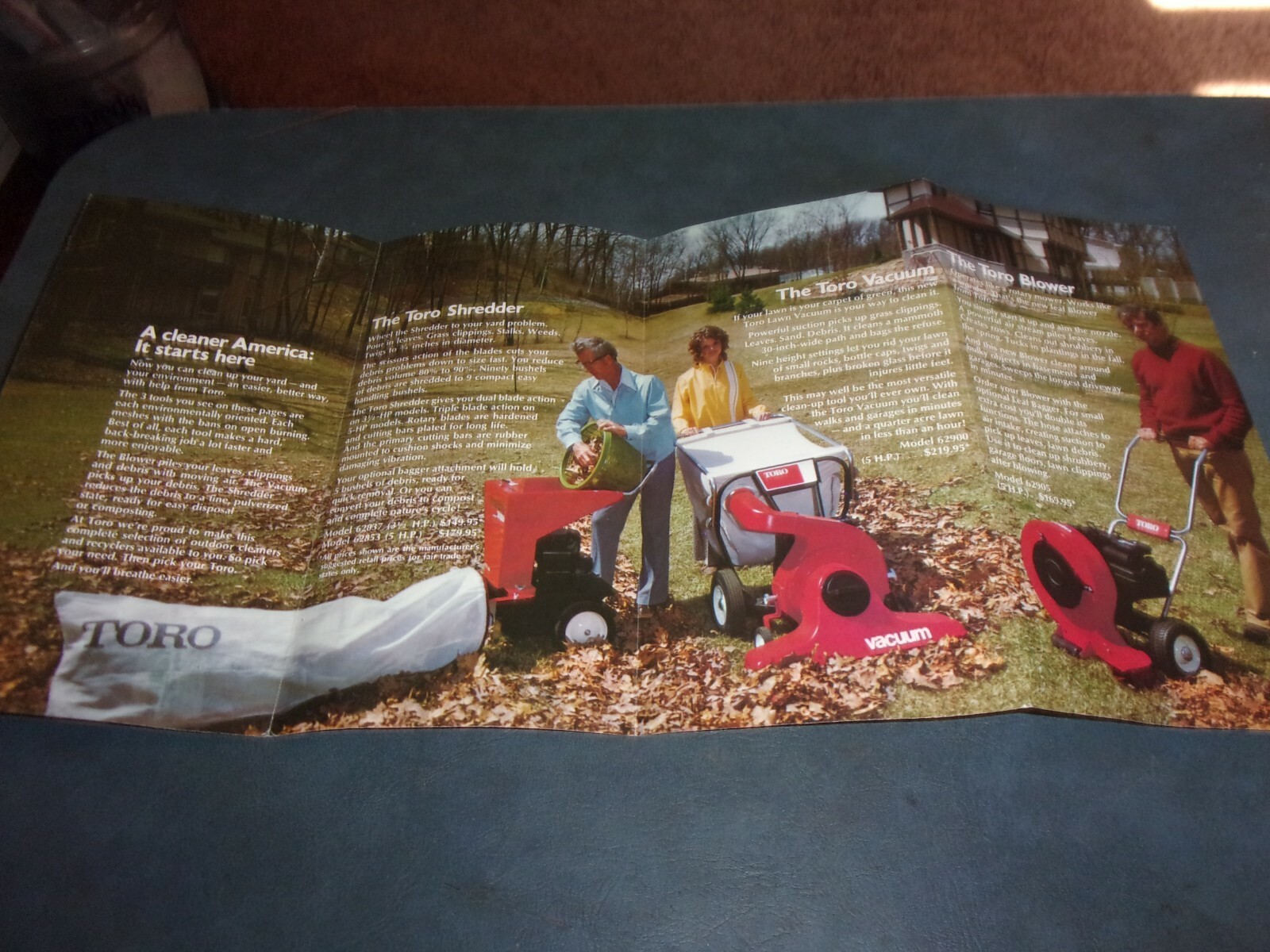 TORO LAWN VAC’S / BLOWER / SHREDDER BROCHURE *** VINTAGE ORIGINAL