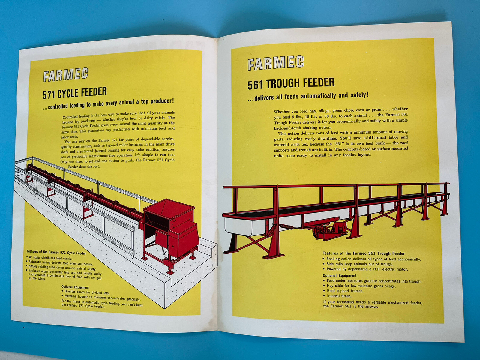 Vintage Set of 4 Farmec Buyers Guide.