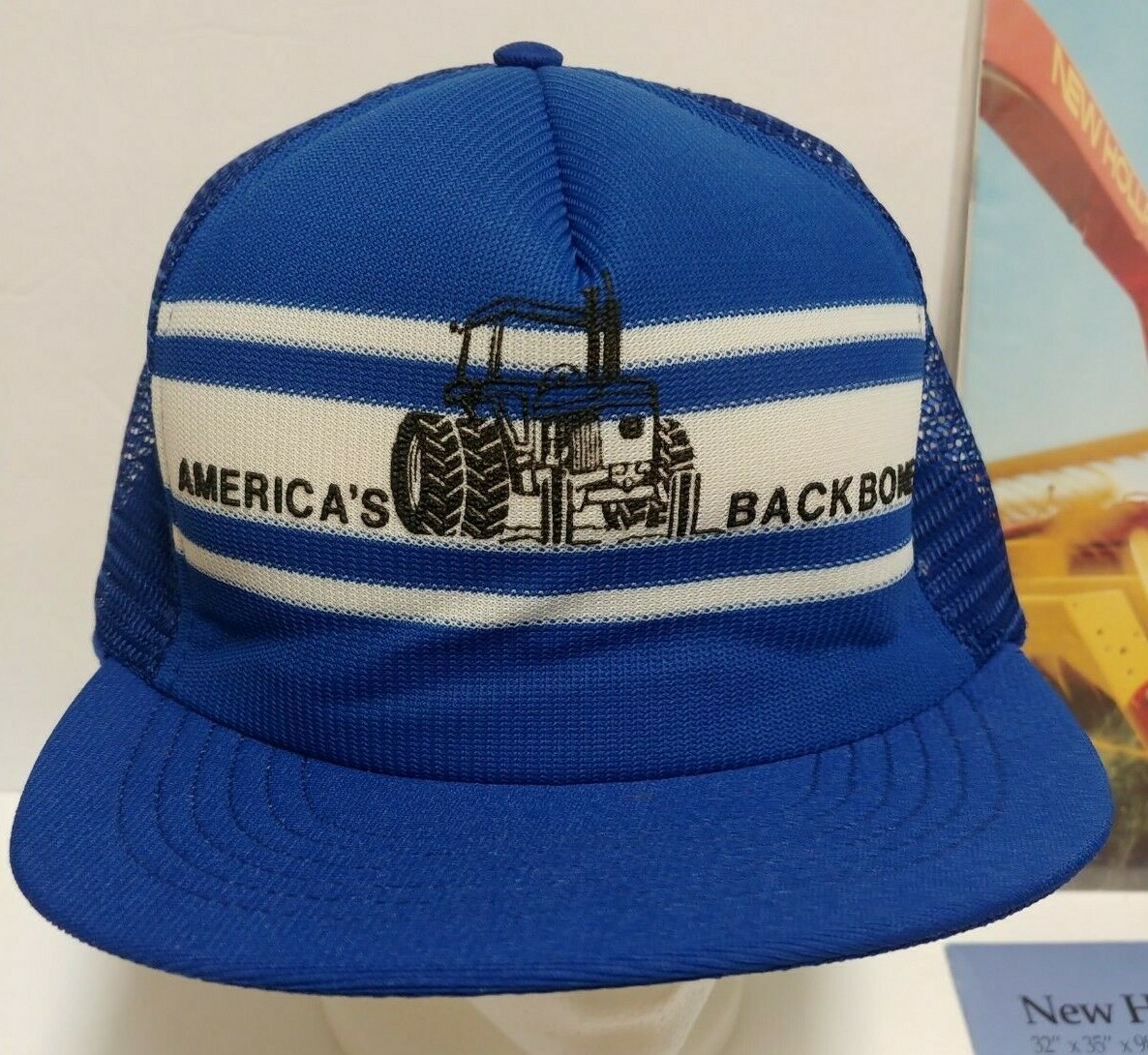 New Holland Farm Brochures Big Balers Haybine Discbine Blue Farm Hat