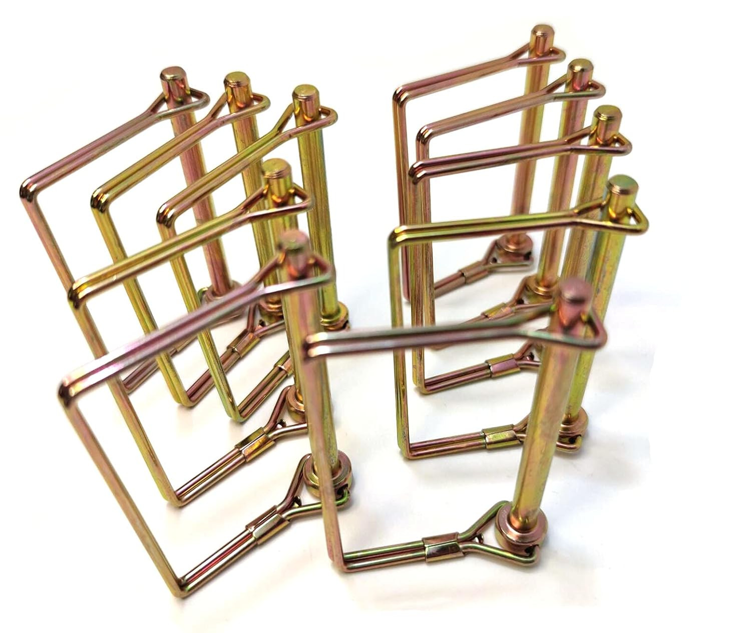 10 Pieces 1/4 Inch Wire Lock Pin, Trailer Coupler Pin,Hitch Pin ,Heavy Duty Safe
