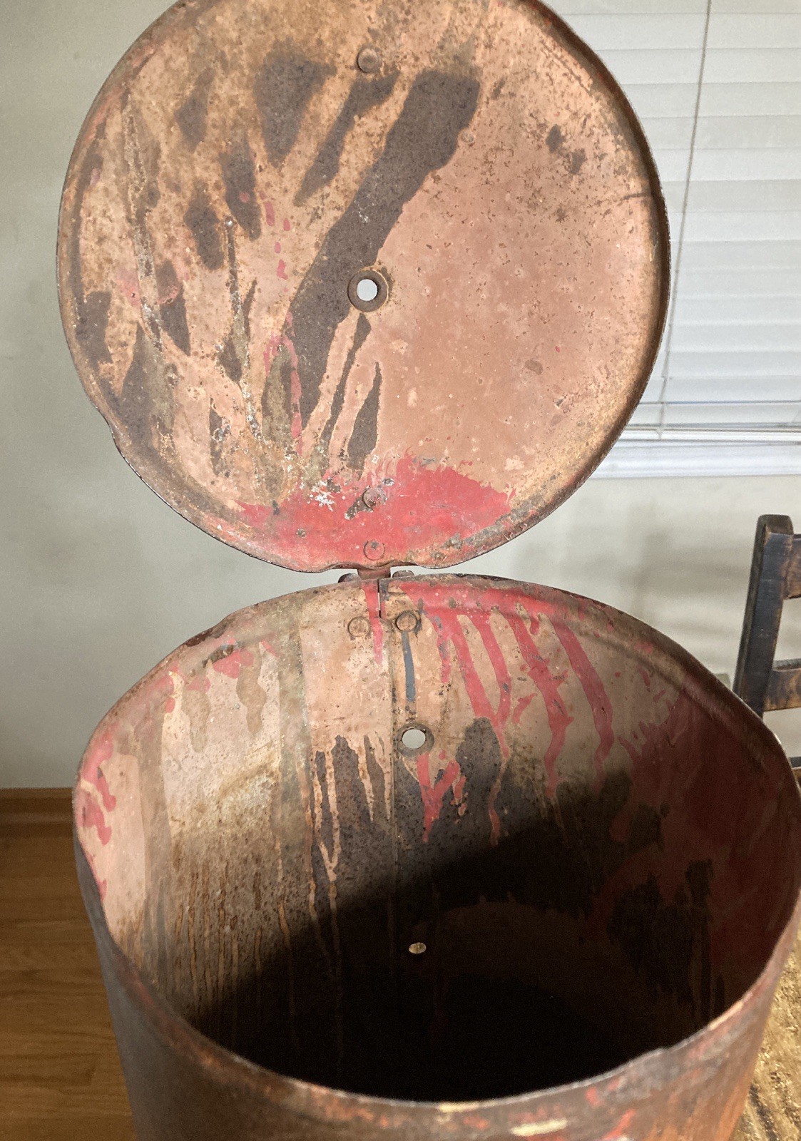 VERY RARE McCormick Twine Grain Binder Feeder Can 1800’s Antique HARD TO FIND