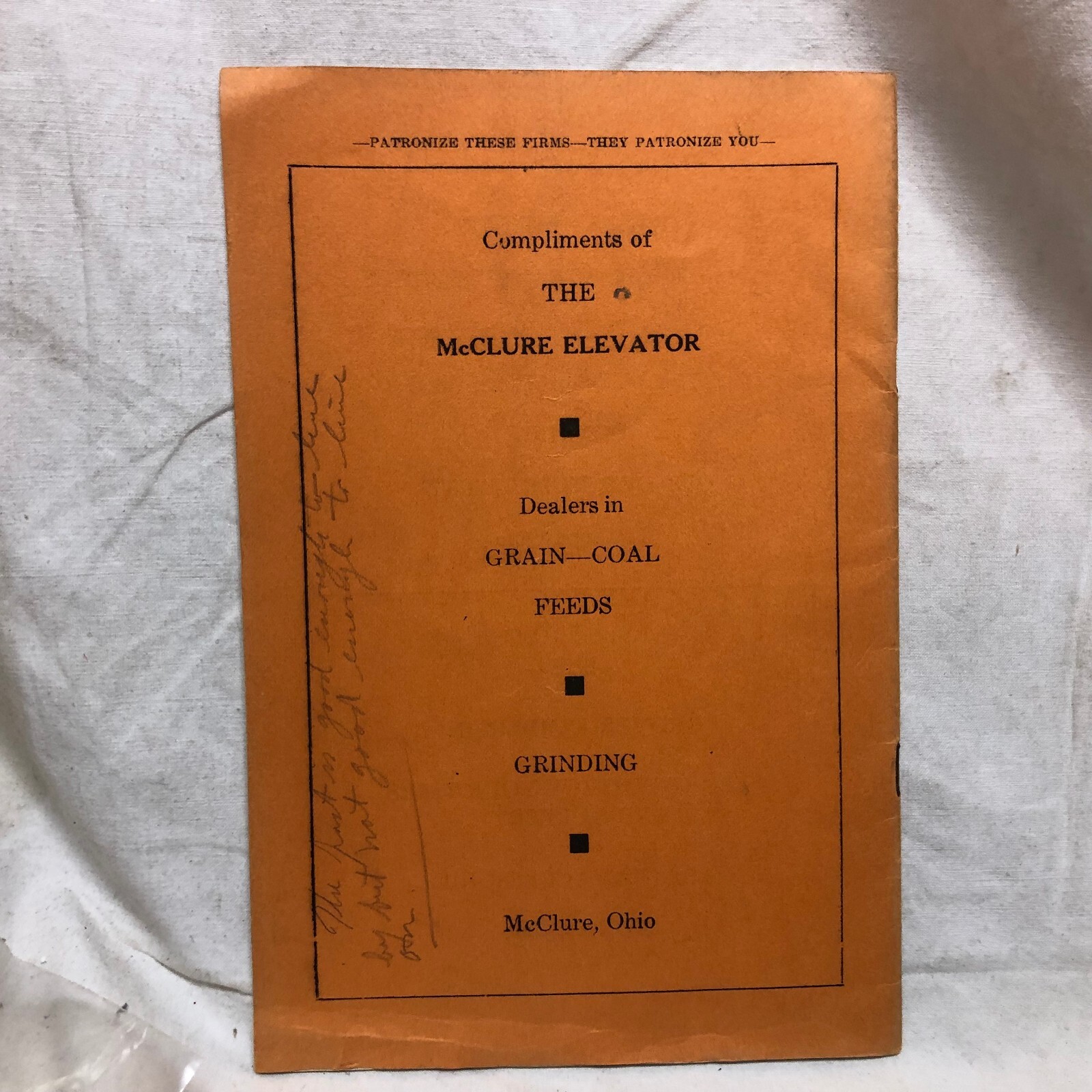 Vintage Farmers’ Institute Program 1934 Advertising Napoleon & McClure Ohio