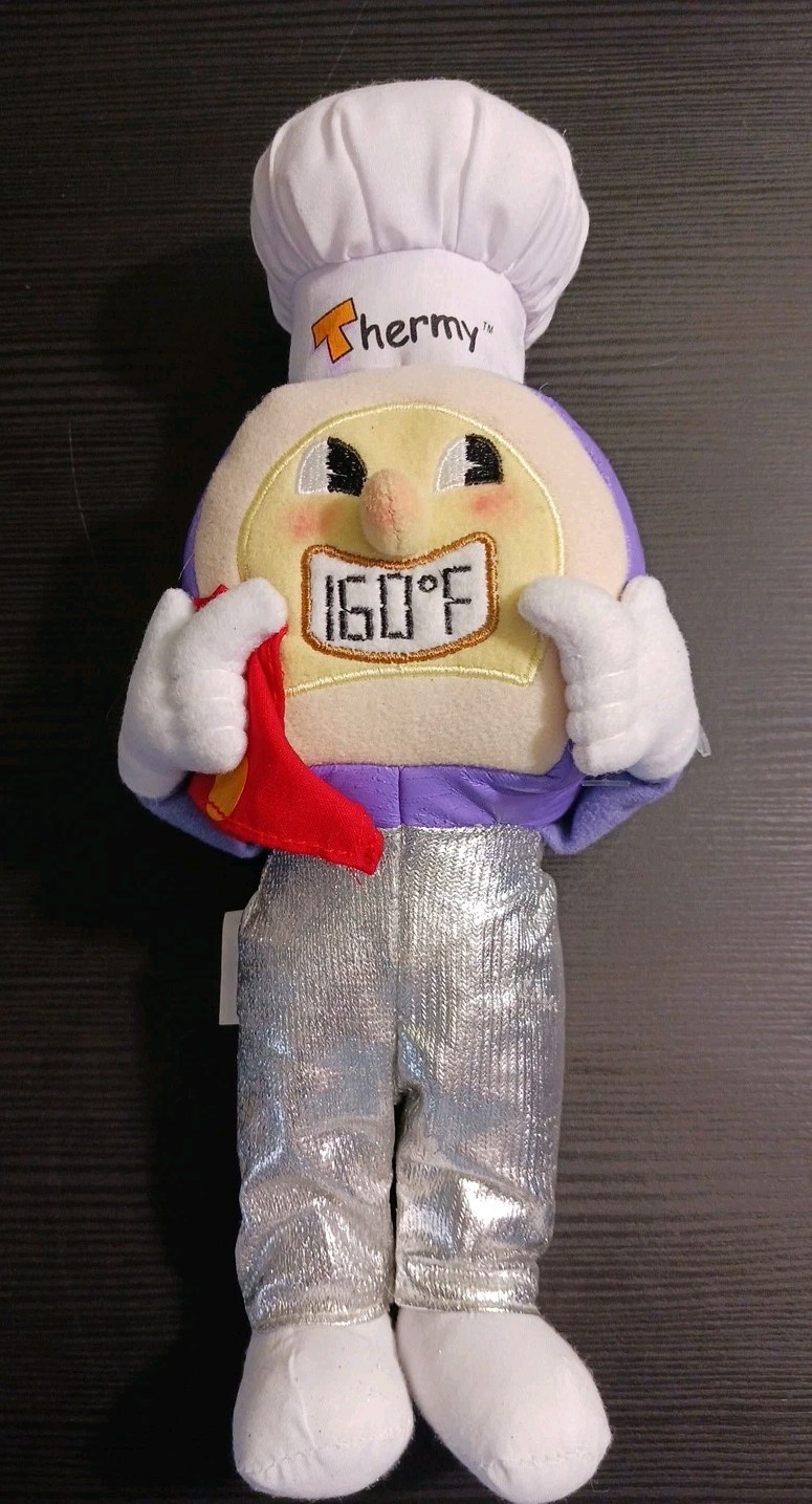Thermy Thermometer Plush toy 10″ tall U.S. Dept. of Agriculture RARE 2017