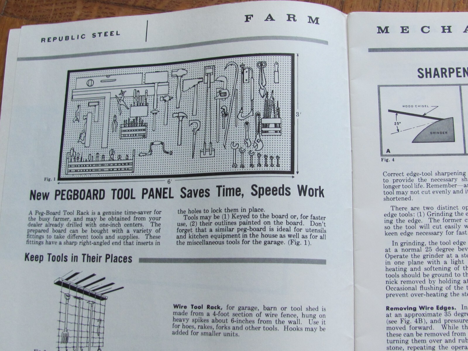 1950’s REPUBLIC STEEL WIRE CO FARM FENCING MECHANICS TIPS BROCHURE