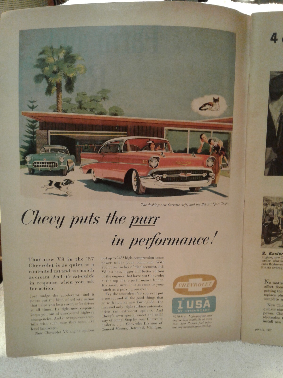 April 1957 FARM & RANCH mag SOUTHERN AGRICULTURIST adver DIXIE EDITION cars