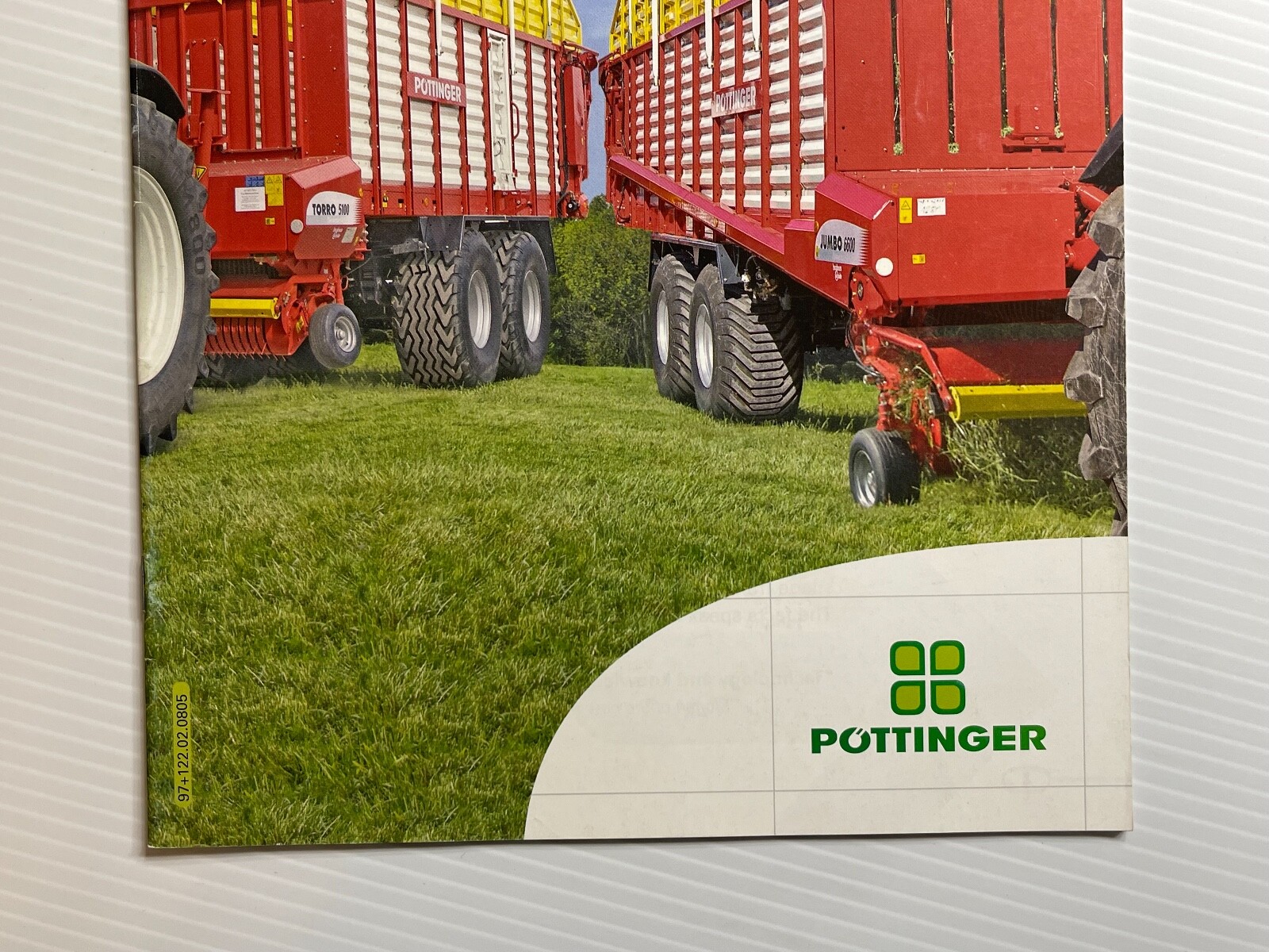 Pottinger Jumbo Silage Trailers Sales Brochure *2010s* (Showroom Sales Book)