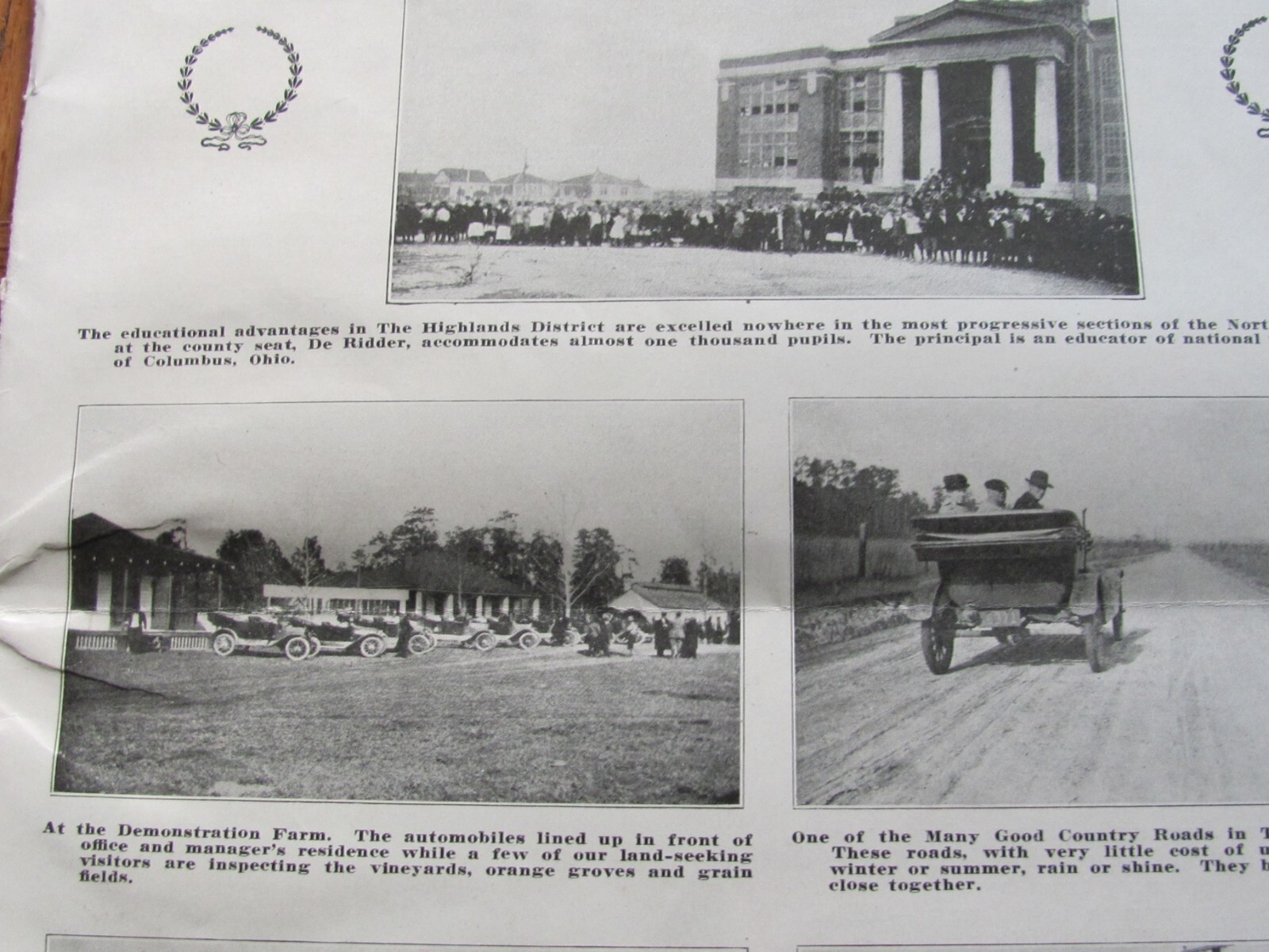 1910’S SALE BROCHURE HIGHLANDS LOUISIANA LAND BY LONG BELL FARM LAND CORP
