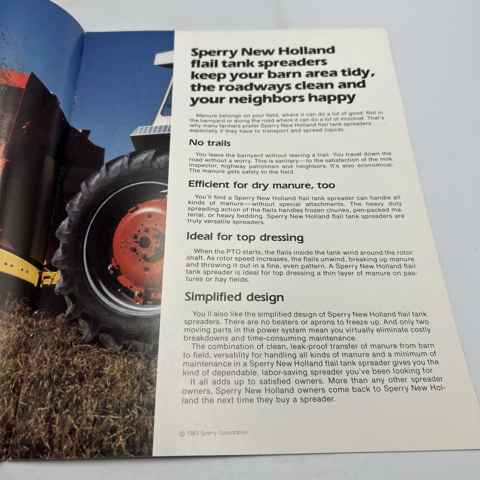 Farm Equipment Brochure – New Holland – 663 667 668 Flail Tank Spreader