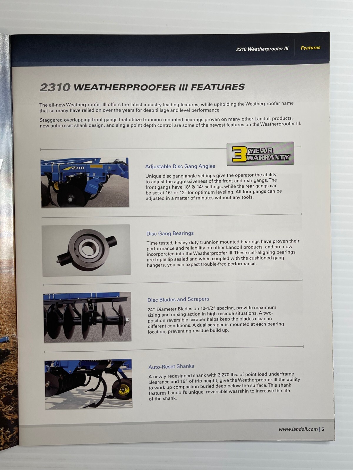 Landoll – Primary Tillage Tools – Sales Brochure *Original 2010s Brochure*
