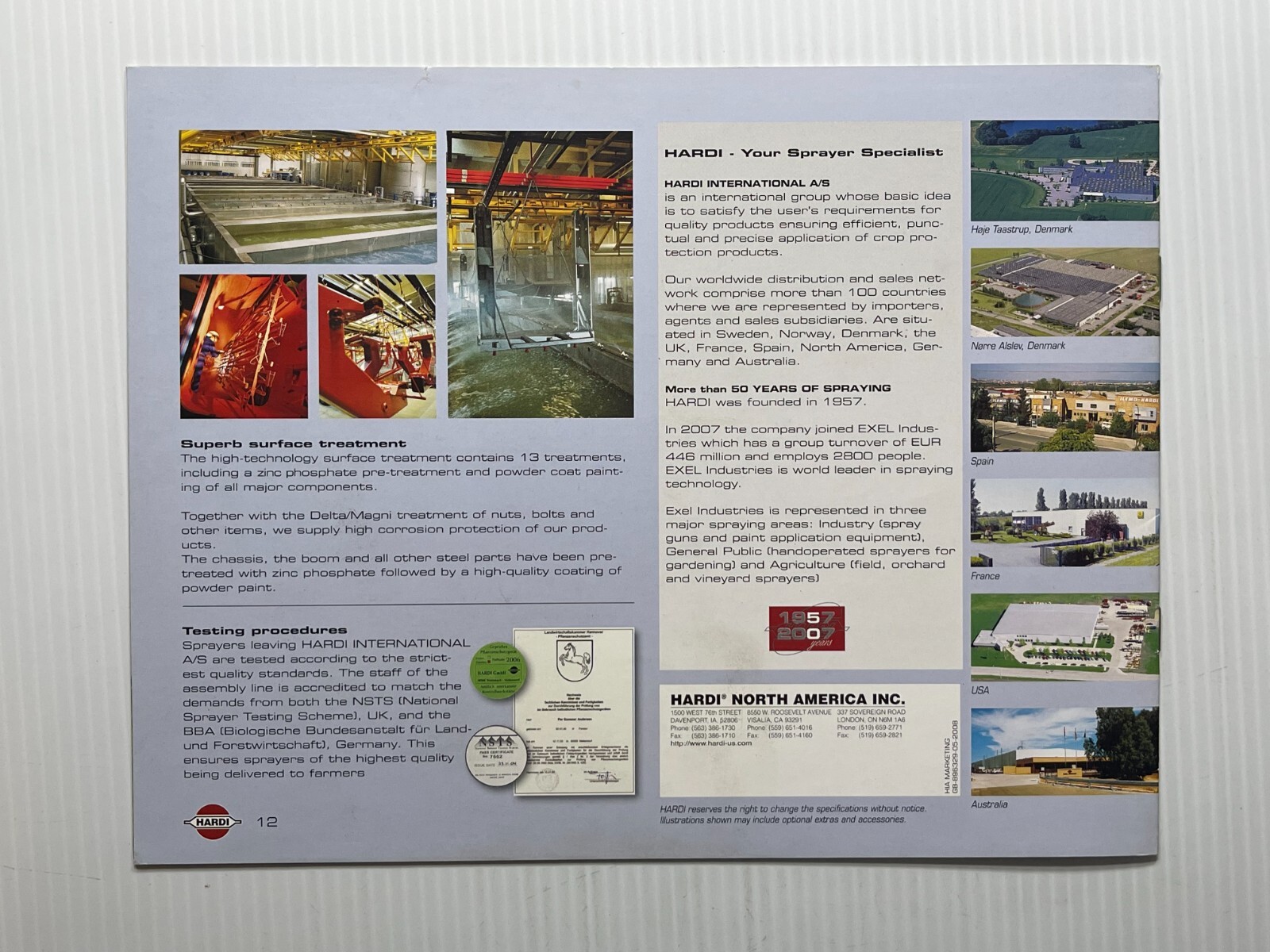 Hardi Navigator Sprayers Sales Brochure *Original 2010s* (10 Pages)
