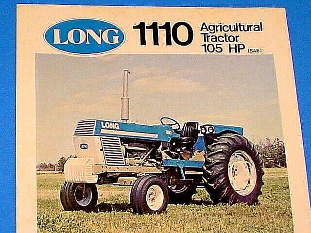VINTAGE LONG 1110 AGRICULTURAL TRACTOR DEALERSHIP BROCHURE