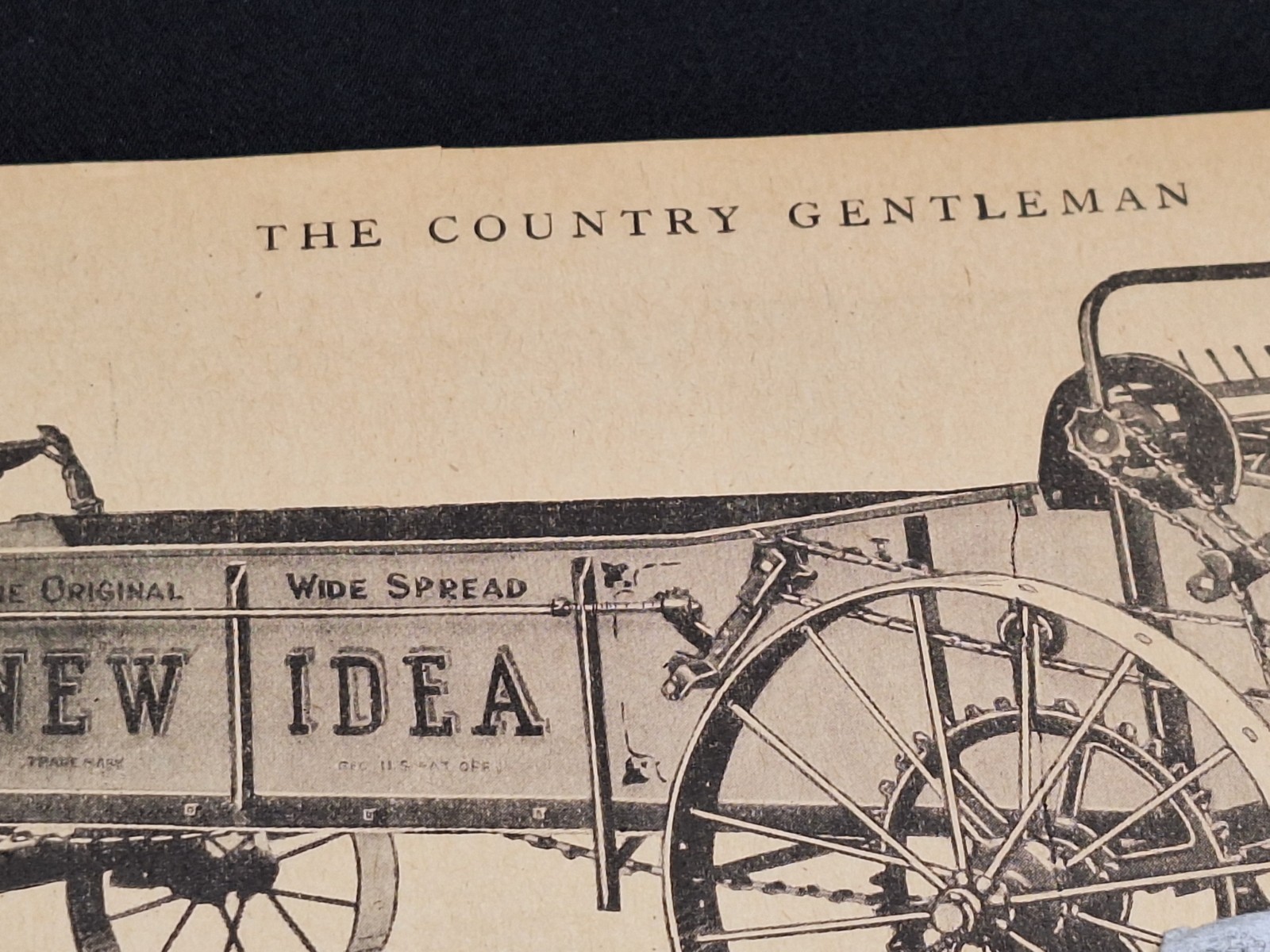 1925 NEW IDEA Original Print Ad Magazine Ad crop insurance 10″x13″