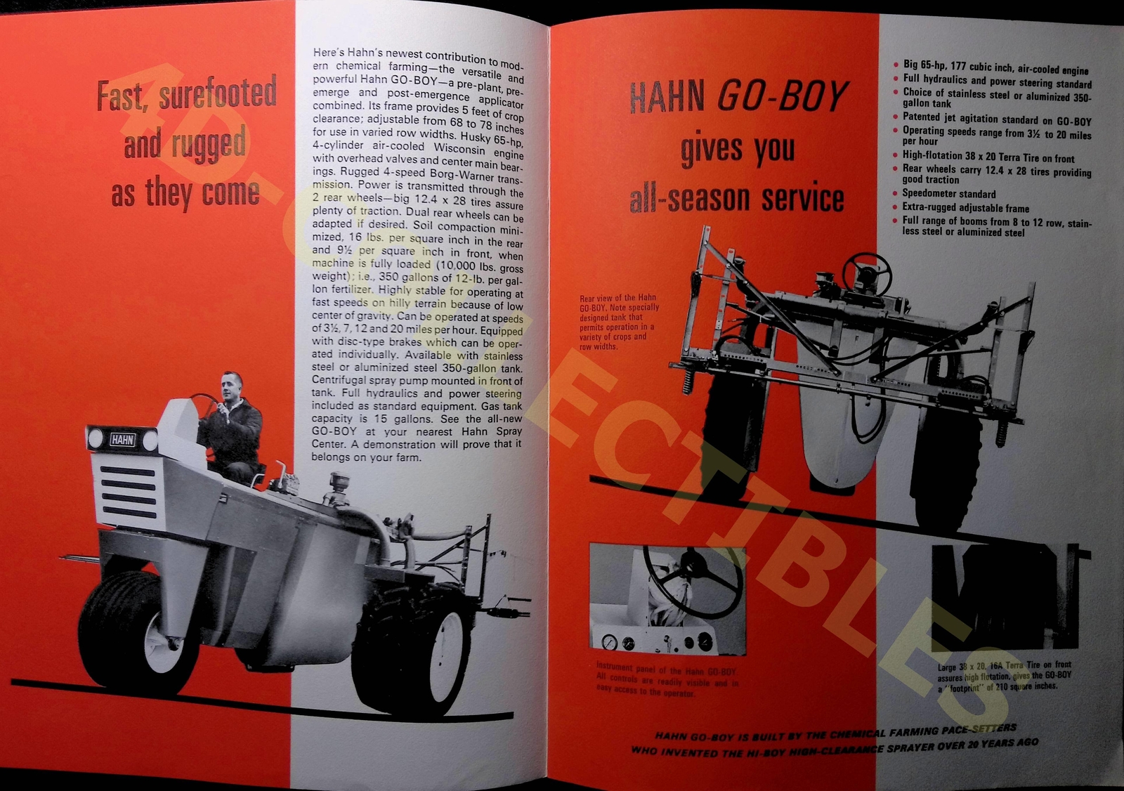 Vintage Farm Brochure Hahn Go-Boy Agricultural Products 1960s